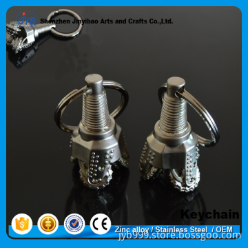 Hot sale High Quality 3D custom metal drill bit keychain